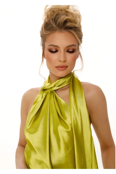 CYGNE mini ruha lime