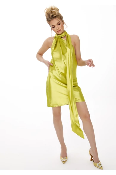 CYGNE mini ruha lime