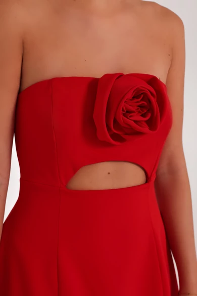 ROSE mini ruha piros