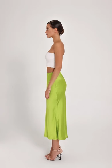 SUSAN midi szoknya lime